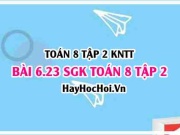 Bài 6.23 SGK Toán 8 Tập 2 Kết nối tri thức